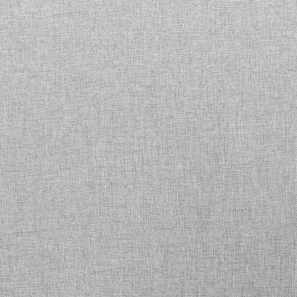 Set di 2 sedie da pranzo in tessuto grigio chiaro imbottito con gambe nere Stile retrò Mobili per il soggiorno