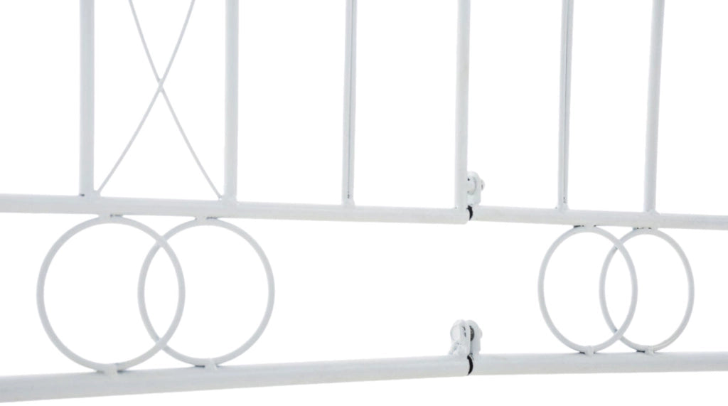 Set di 4 recinzioni da giardino Mangold bianco