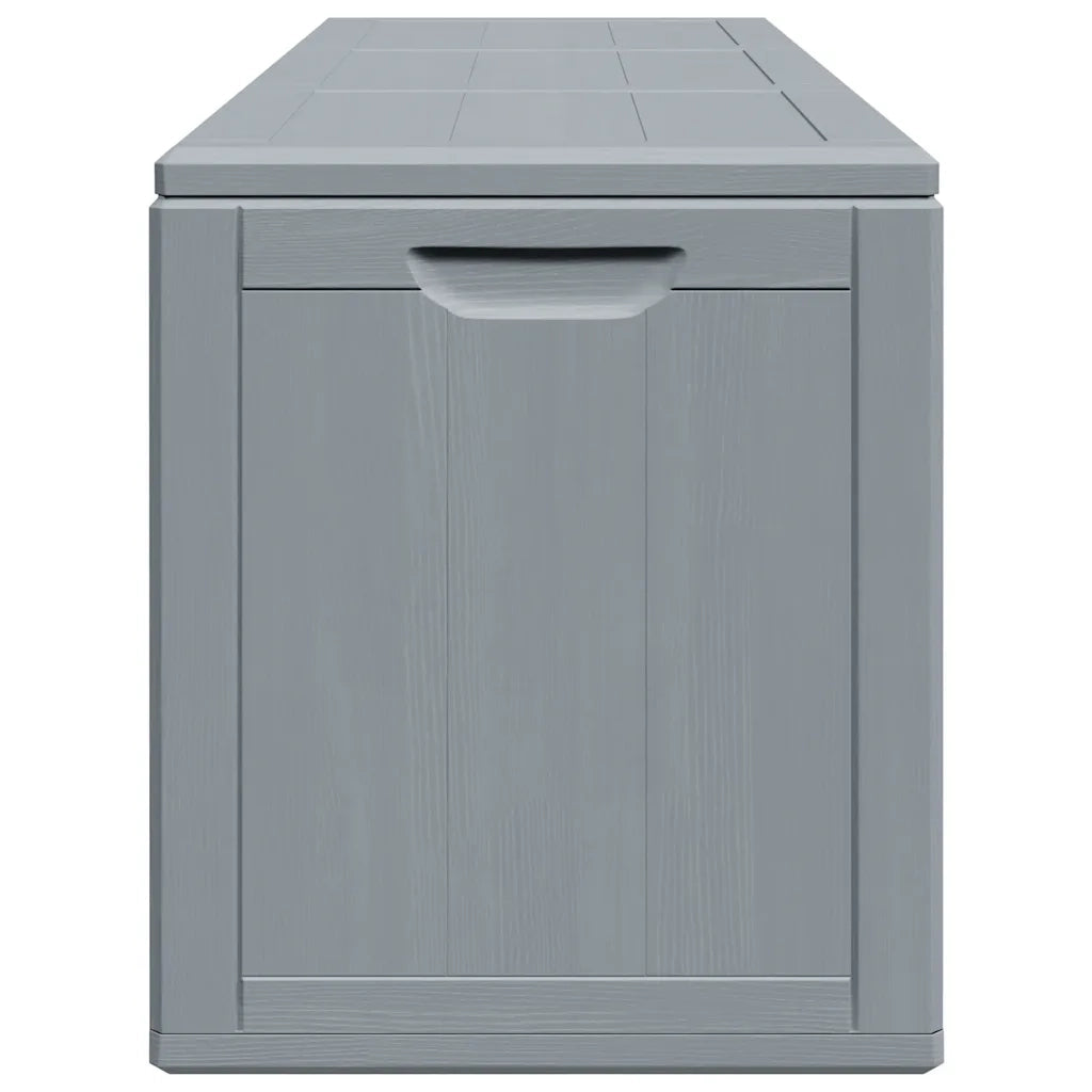 Baule da Giardino 270 L Grigio Aspetto legno in PP CFW8601027