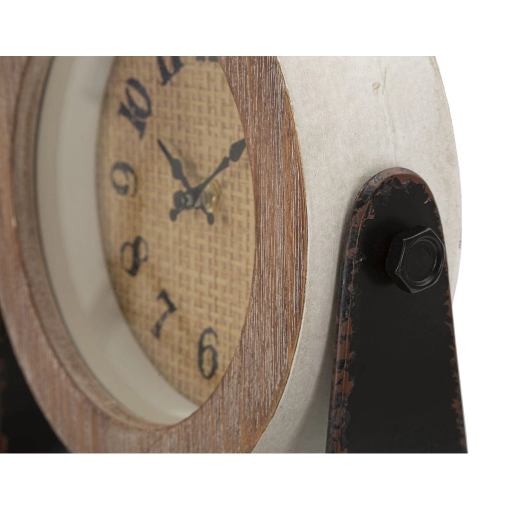 Orologio da Parete VKH247, Marrone, Legno, 23,5x7x24 cm
