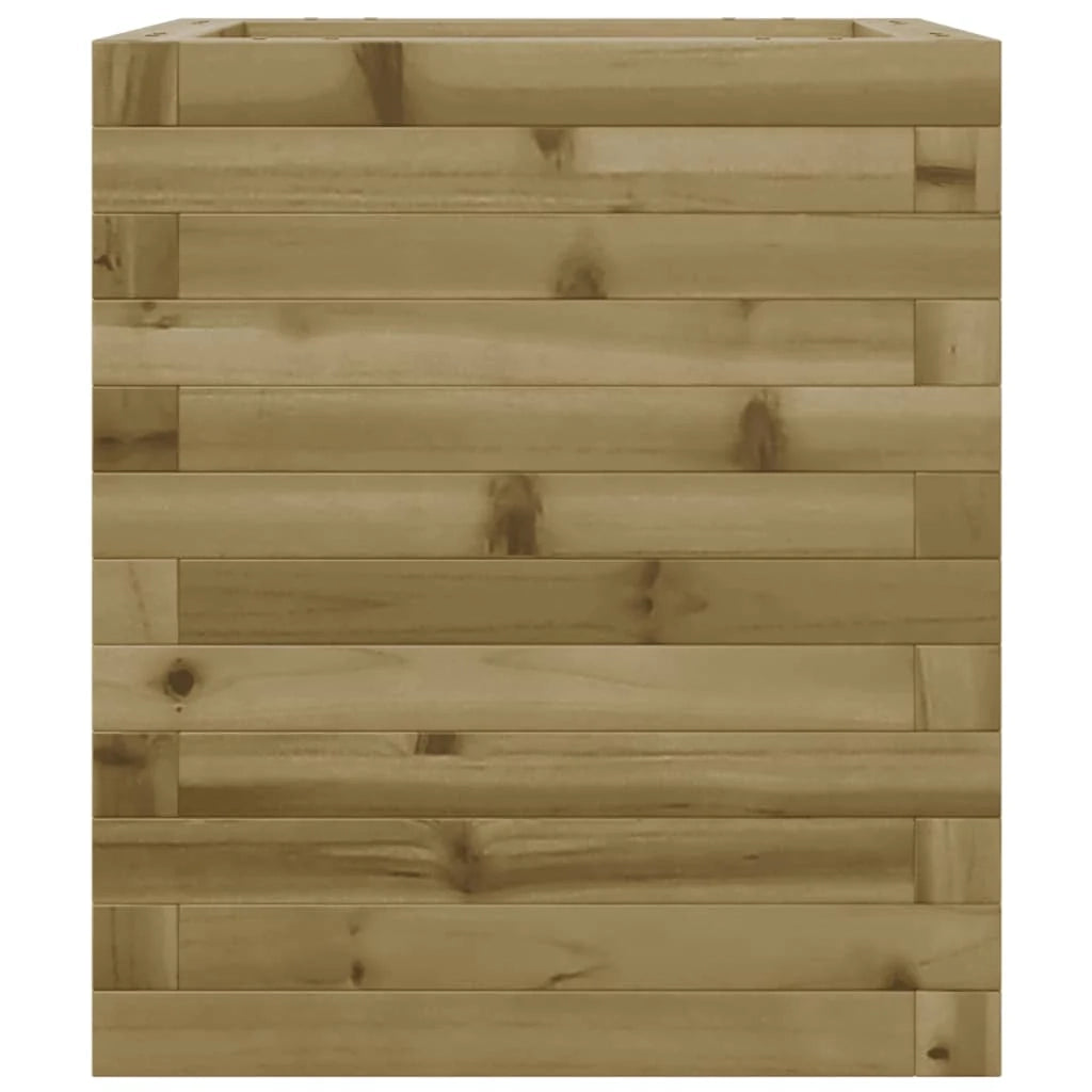 Fioriera rialzata per piante fiori terrazza giardino 40 x 40 x 46 cm legno di pino impregnato marrone 02_0037561