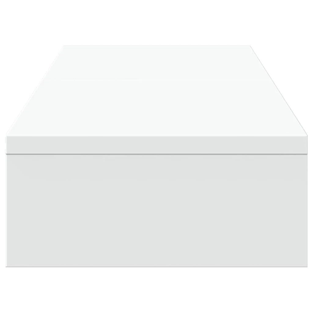 Supporto per monitor da tavolo per ufficio altezza regolabile in legno ingegnerizzato bianco 02_0045016