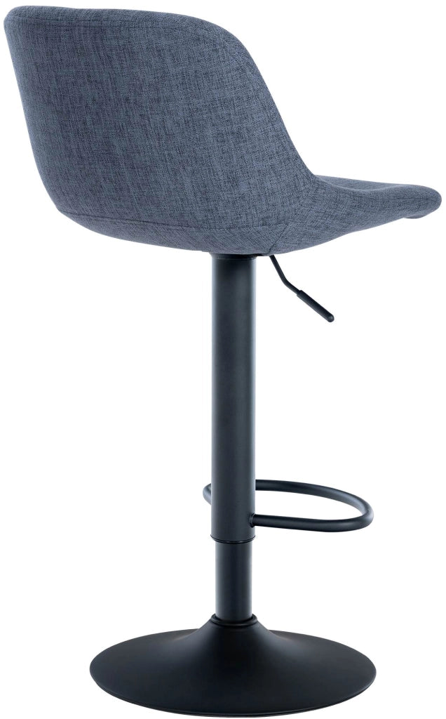 Sgabello da bar 2er Loft blu,Tessuto