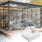 Dekzeil trasparente per esterni 3 x 5 m Aggiornamento più recente - Scheure, Inslagringhe, Protezione da pioggia, Impermeabile, Resistente ai raggi UV