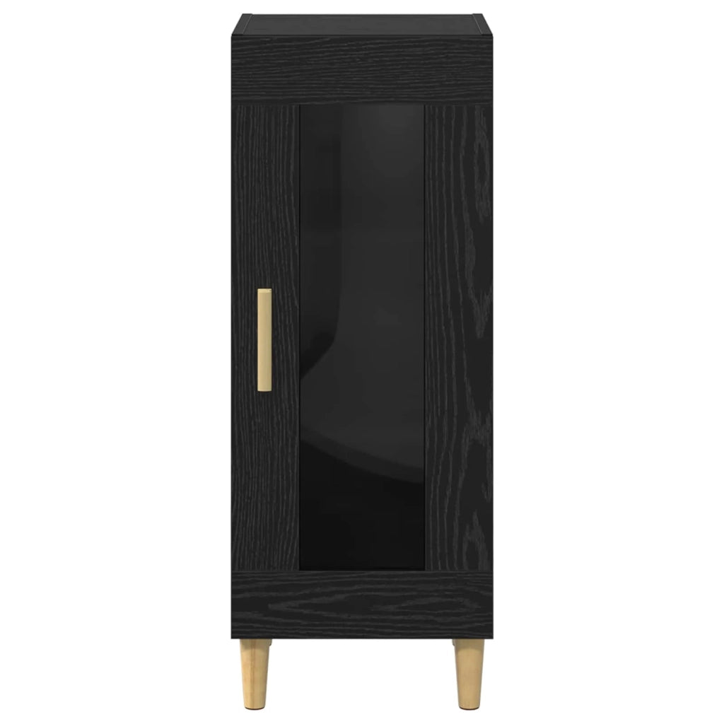 Credenza Rovere Nero 34.5 x 32.5 x 90 cm Legno multistrato 880972