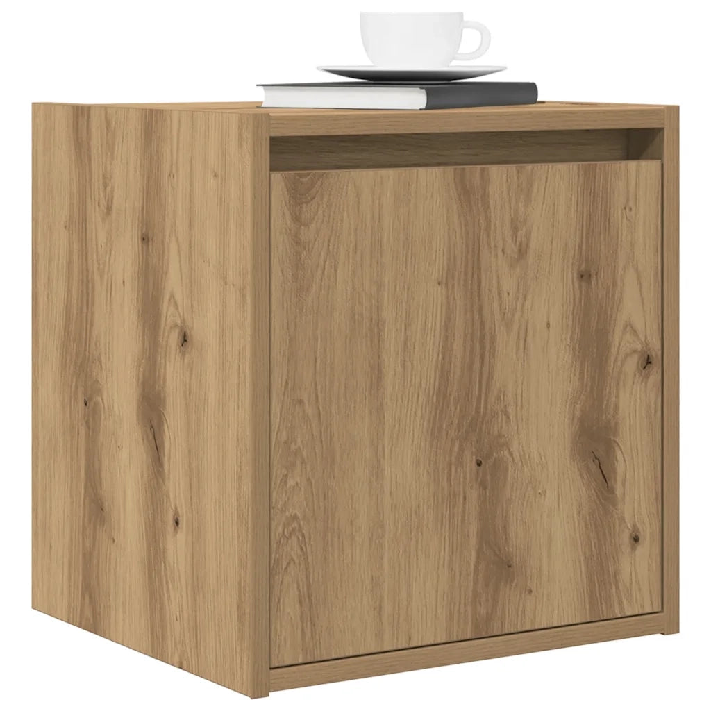 Comodino a Muro Rovere Artigianale 38x34x40 cm 861245