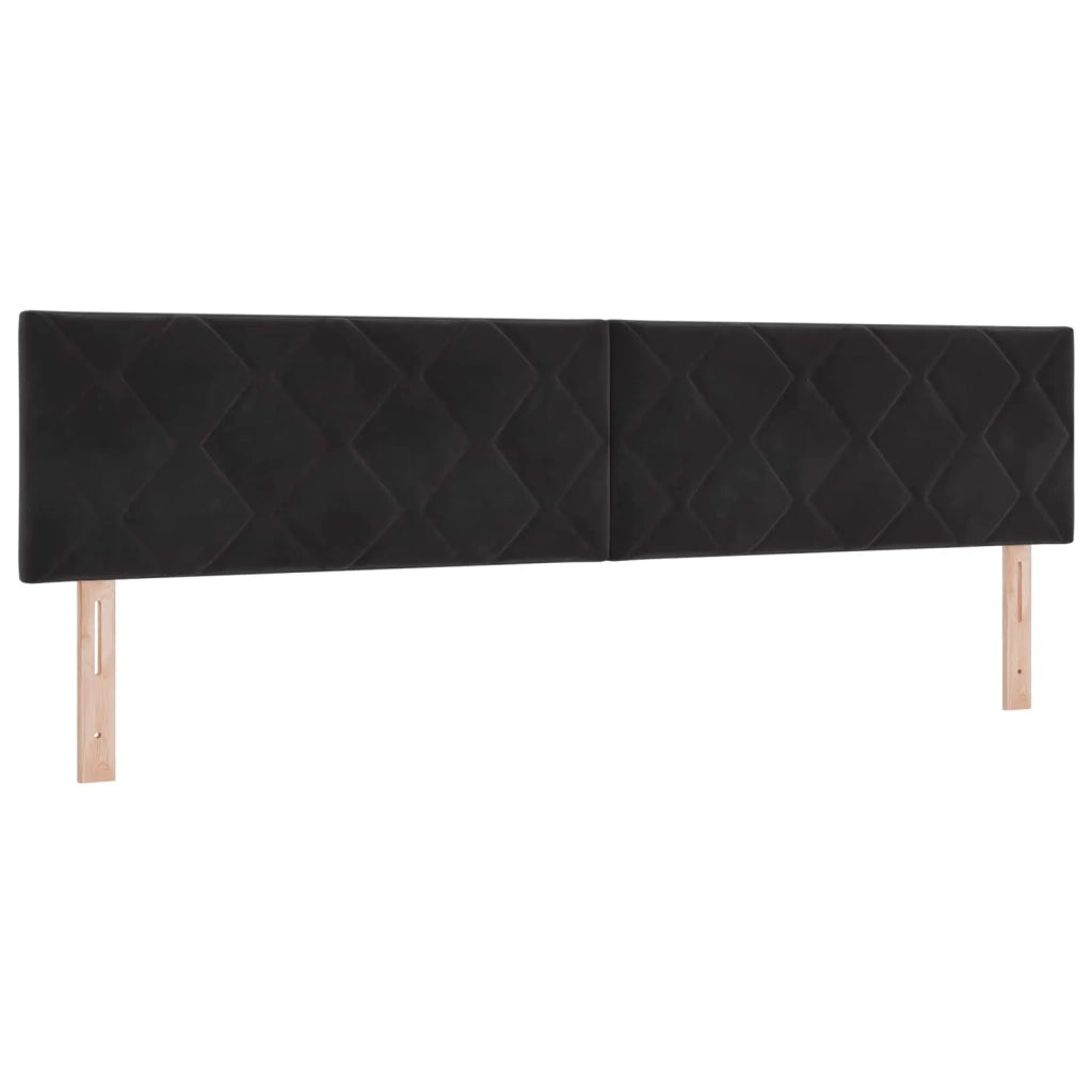 Letto con contenitore LED e materasso Nero 200 x 200 cm Velluto 3459404
