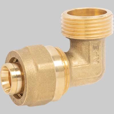 RACCORDO CURVO MASCHIO A STRINGERE APE  26 x 3/4     APE RACCORDERIE