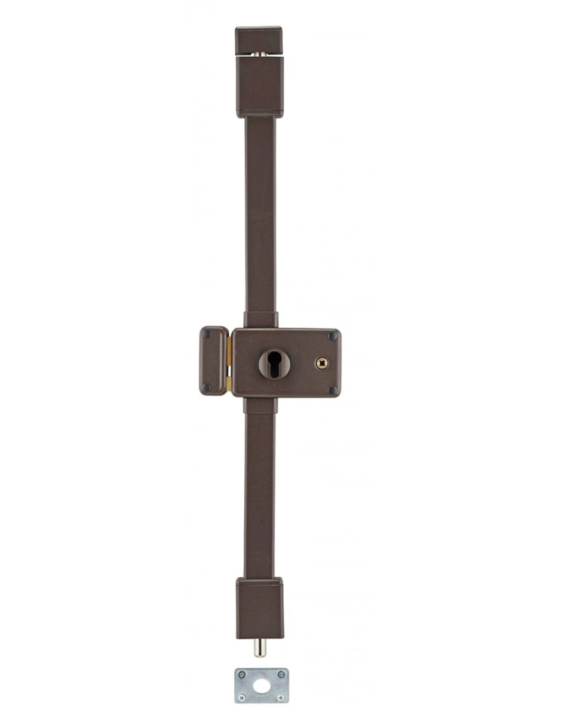 Cassa serratura HORGA marrone con quadro maniglia 140 x 88 mm, sinistra – THIRARD