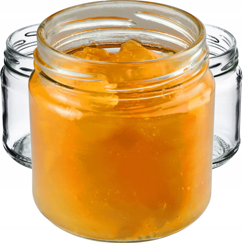 KADAX 50 barattoli da 200 ml per miele, marmellata, conserve, vetro Fi 66