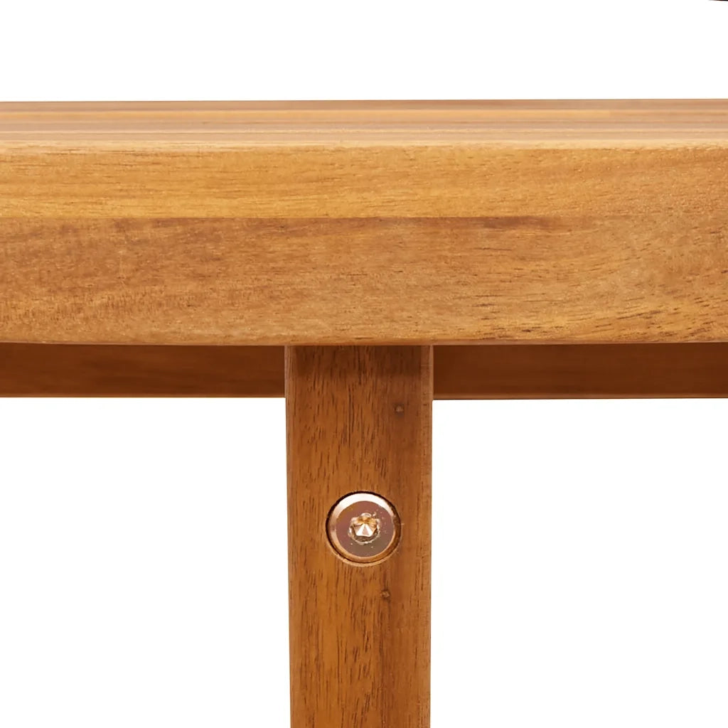Tavolino da giardino rotondo Ø70x75 cm in Legno Massello di Acacia 4108133