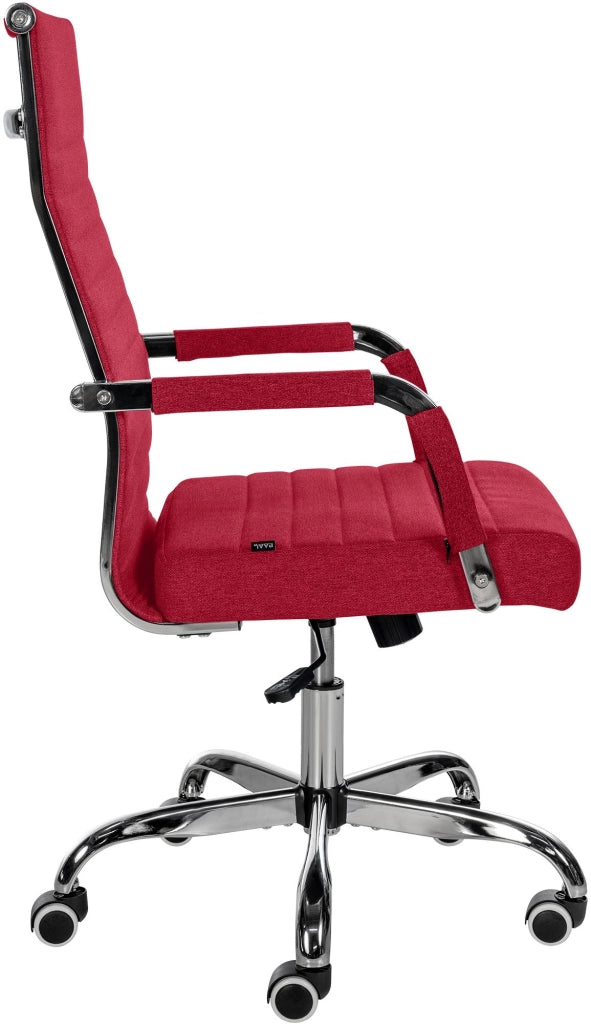 Sedia Da ufficio Amadora rosso,Tessuto