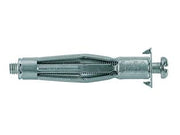 TASSELLO IN METALLO ZINCATO HM - S PER CARTONGESSO- - ø foro mm.8x55 vite mm.4x55 - 50 pezzi FISCHER