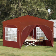 Tenda per feste a pop-up 290 x 290 x 245 cm Terracotta