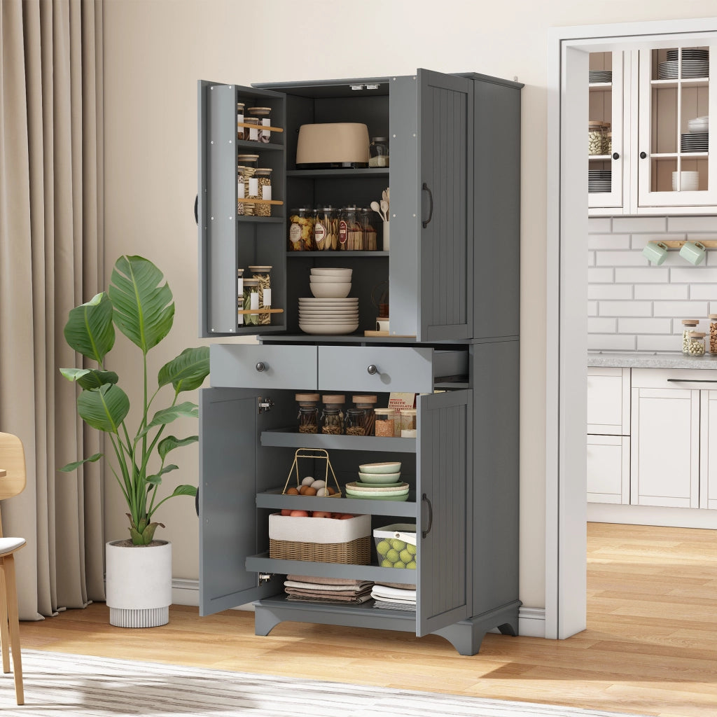 Libreria con Cassetti e Ripiani Regolabili ¨C MINIMAL ¨C Grigio, Soggiorno e Cucina