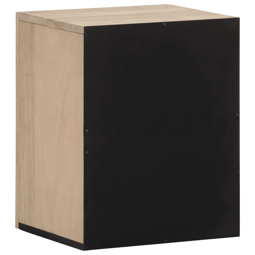Mobile da Bagno a Parete 38x33x48 cm in Legno Massello di Mango 358268