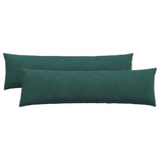 Cuscini da Divano 2 pz | Cuscini per sedie Verde Scuro 145 x 40 cm