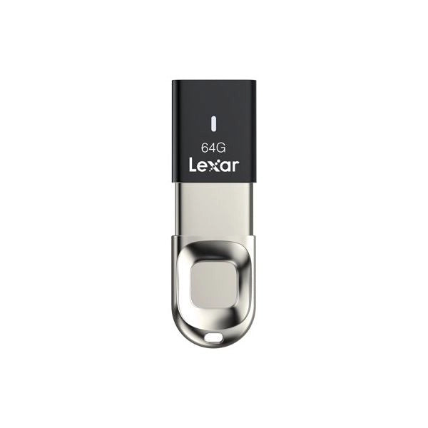 Chiavetta usb lexar ljdf35 64gbbk jumpdrive f35 fingerprint black e si
