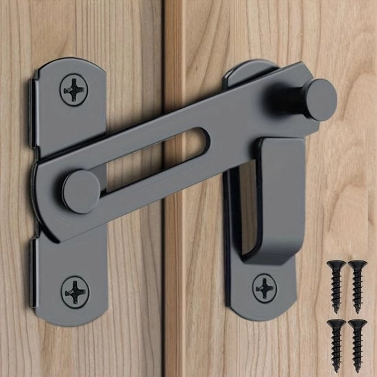 Slot per finestra scorrevole - Slot scorrevole robusto con 180 gradi di rotazione, chiusura rotativa e serratura di sicurezza, facile da installare, ideale per finestre scorrevoli, cancelli per animali domestici, bagni, armadi e cassetti.