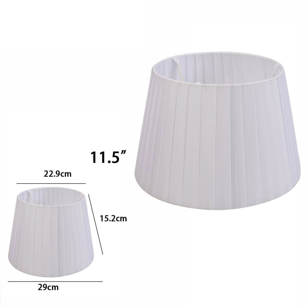 Trade Shop - Paralume Conico Cilindro Moderno Ricambio Per Lampada E Applique In Tessuto Tnt - Grigio Chiaro   -11,5"   -