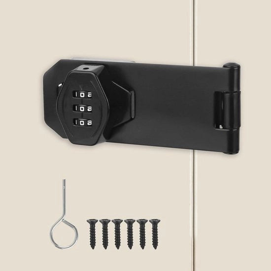 Serratura di Sicurezza per Piccole Porte, Armadi, Porte di Magazzino, e Altro - 10 cm