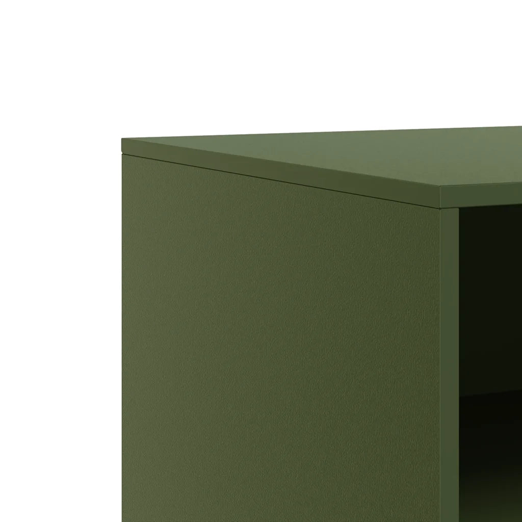 Mobili TV 2 pz | Armadietto TV | Mobile Porta TV Verde Oliva 67x39x44 cm in Acciaio