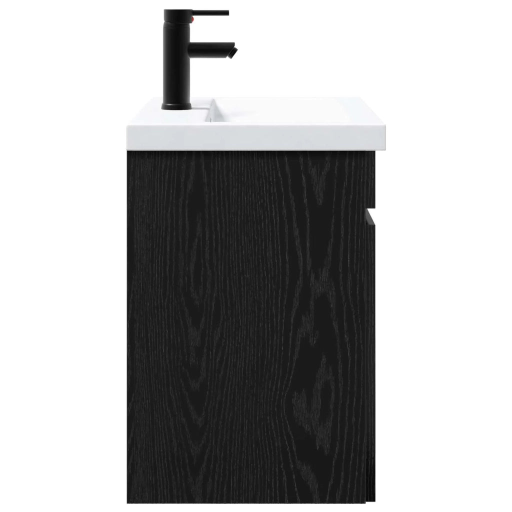 Mobile bagno con rubinetto Rovere Nero 61 x 40 x 74,5 cm