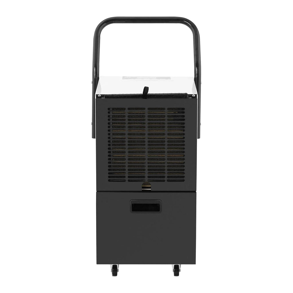 Deumidificatore elettrico professionale per cantieri edili abitazioni cantine e capannoni industriali (30L/24h superficie 50 m² portata aria 630 m³/h serbatoio 5,5L LED) 14_0007255
