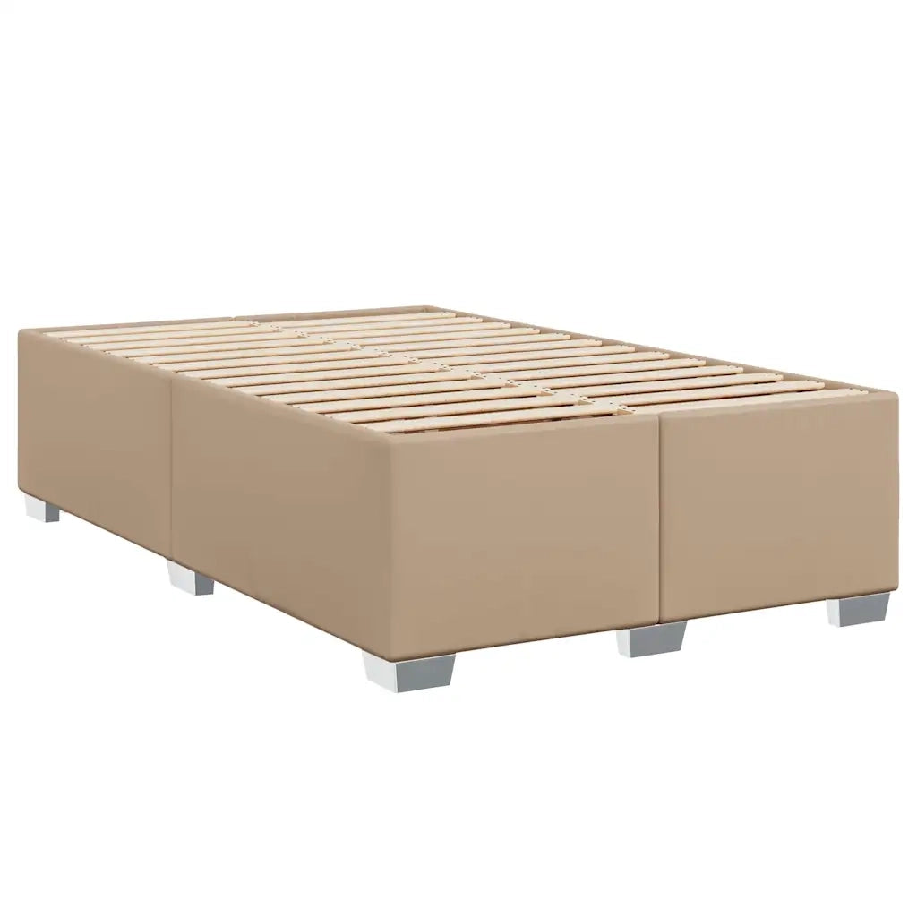 Giroletto a Molle con Materasso Cappuccino 120x190cm Similpelle