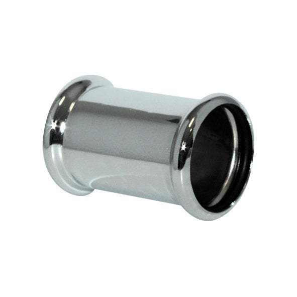 GIUNZIONE IN OTTONE CROMATO CON OR- Diam. 26- TEA- pezzi 1