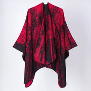Nuovo scialle/scialle/scialle double-face in cashmere jacquard versatile, ideale per i viaggi.
