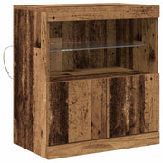 Credenza | Madia LED Marrone 60,5 x 37 x 67 cm Legno multistrato
