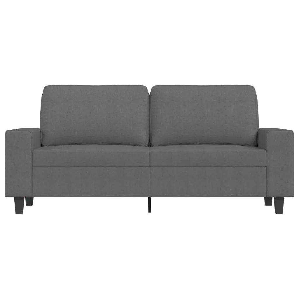 Divano a 2 Posti Grigio Scuro 140 cm in Tessuto 359392