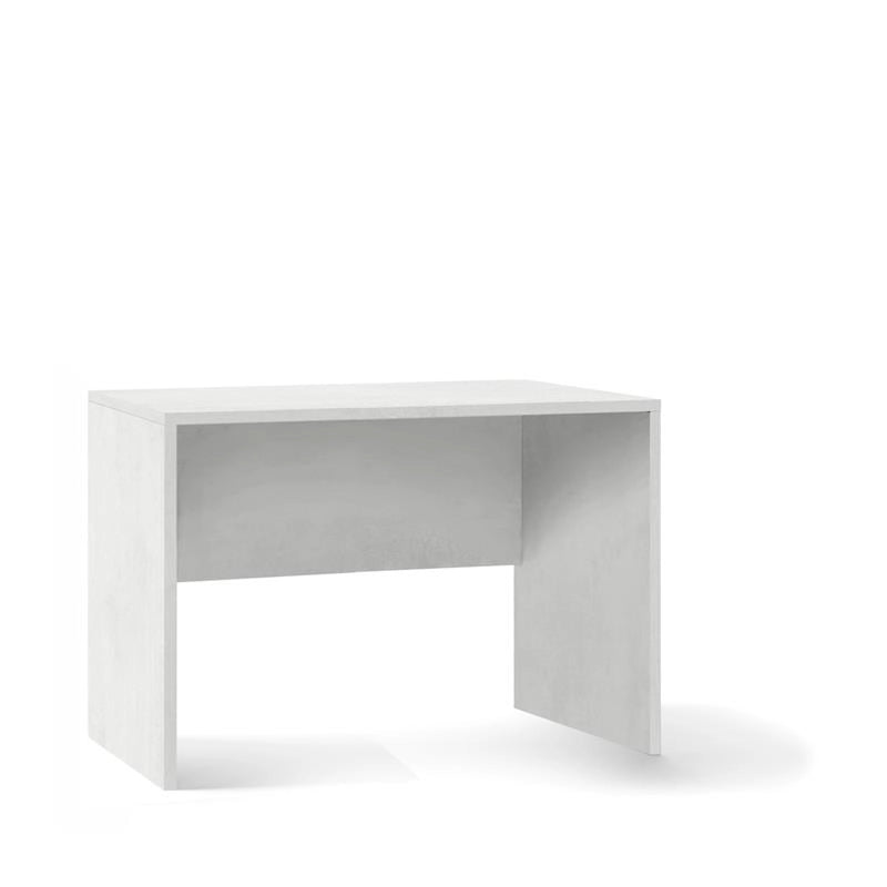 SCRIVANIA RETTANGOLARE MODERNA PER CAMERA DIMENSIONI 76X120X69 CM, COLORE OSSIDO BIANCO