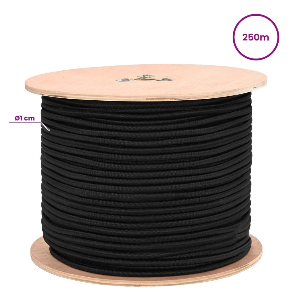 Corde Bungee 10 mm Nero PP e gomma 42047637