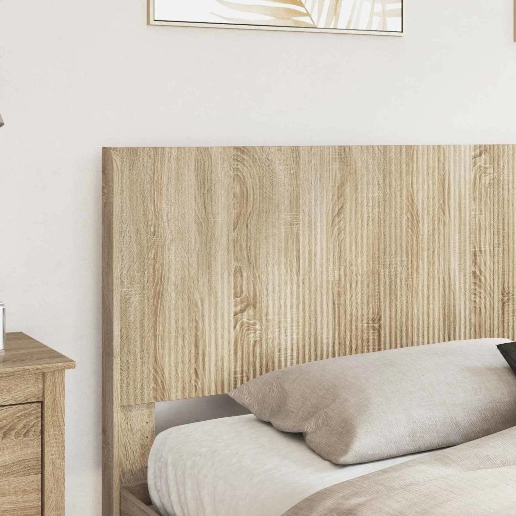 Struttura del letto con stoccaggio e testata-Giroletto con contenitore Rovere Sonoma 732662
