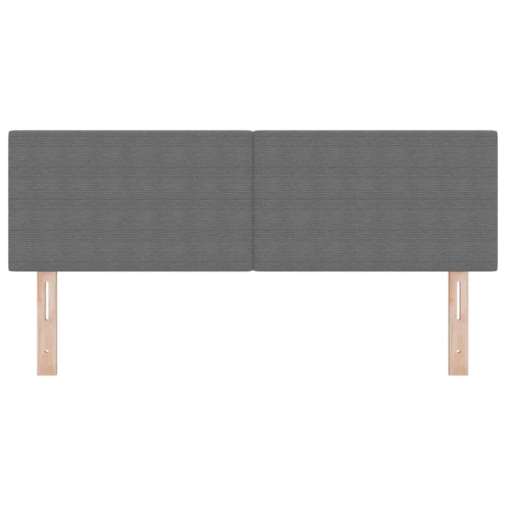Testiera LED con testiera Grigio chiaro 160 cm Tessuto in Cords 3338029