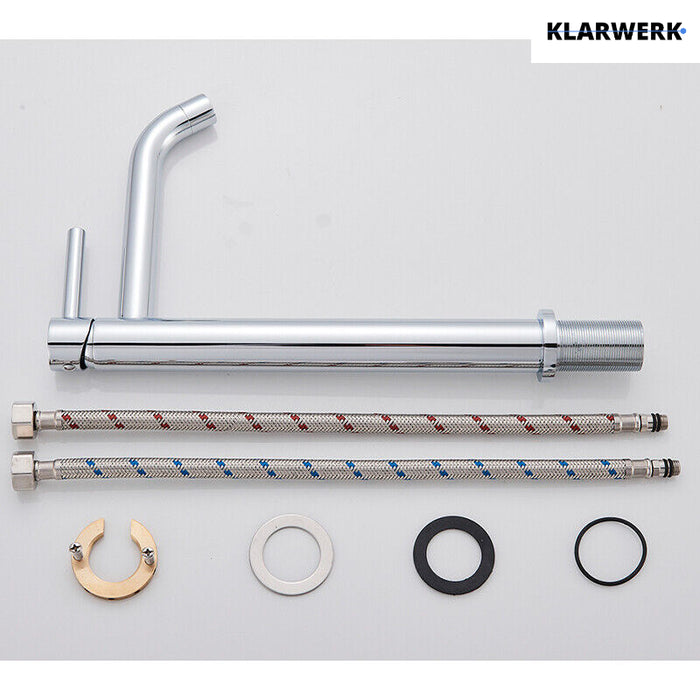 Giulia | Rubinetto da bagno alto Hotel Gastro cromato lucido |. Rubinetto in acciaio inossidabile premium per lavabo alto |Rubinetto ad alta pressione