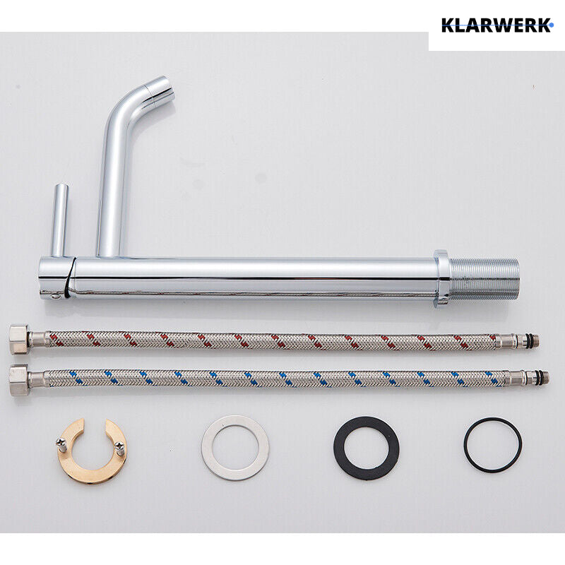 Giulia | Rubinetto da bagno alto Hotel Gastro cromato lucido |. Rubinetto in acciaio inossidabile premium per lavabo alto |Rubinetto ad alta pressione