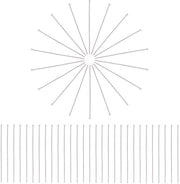 Pegs a testa piatta - 600 pezzi - Acciaio inox - Per la creazione di accessori - Ideali per il fai da te - 50 mm di lunghezza