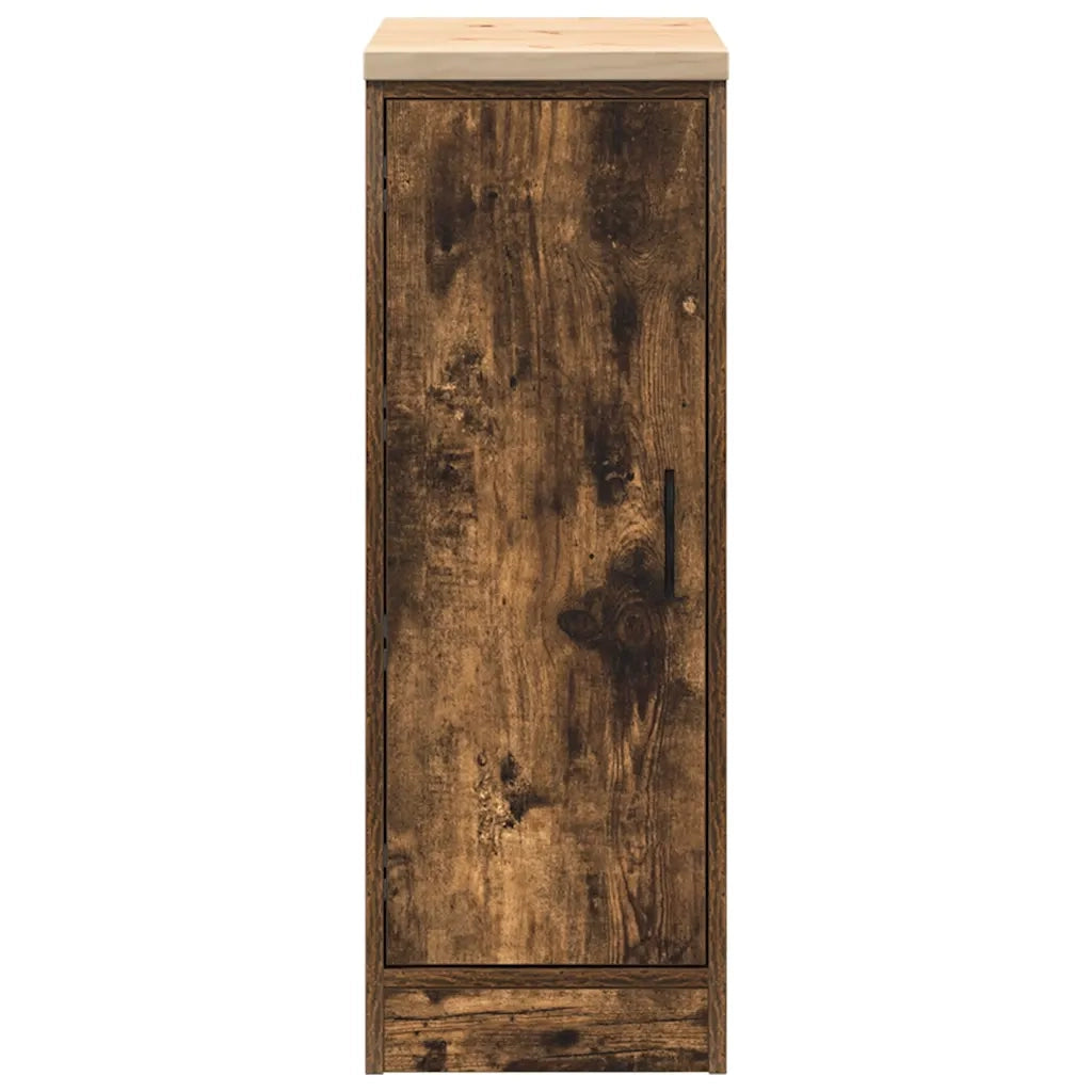 Armadietto da Garage in Rovere Affumicato 30x51x85 cm