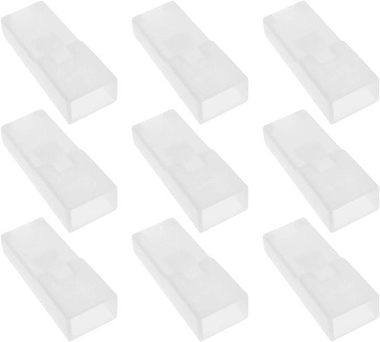 Casella di Protezione per Cavi 6.3mm - 50 Pezzi - Copertura Isolante per Termine - Bianca - Socket per Cavi - Scocca di Protezione