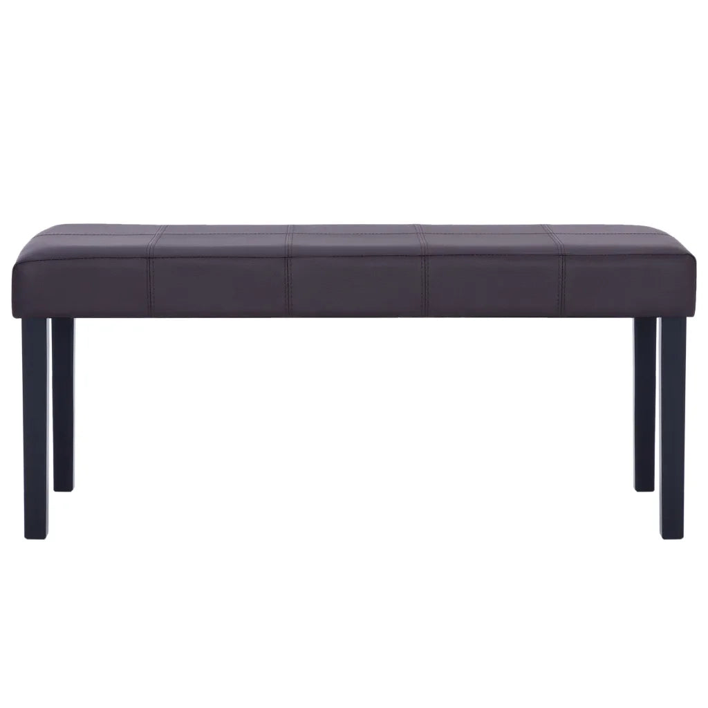 Panca 106 cm Marrone in Similpelle