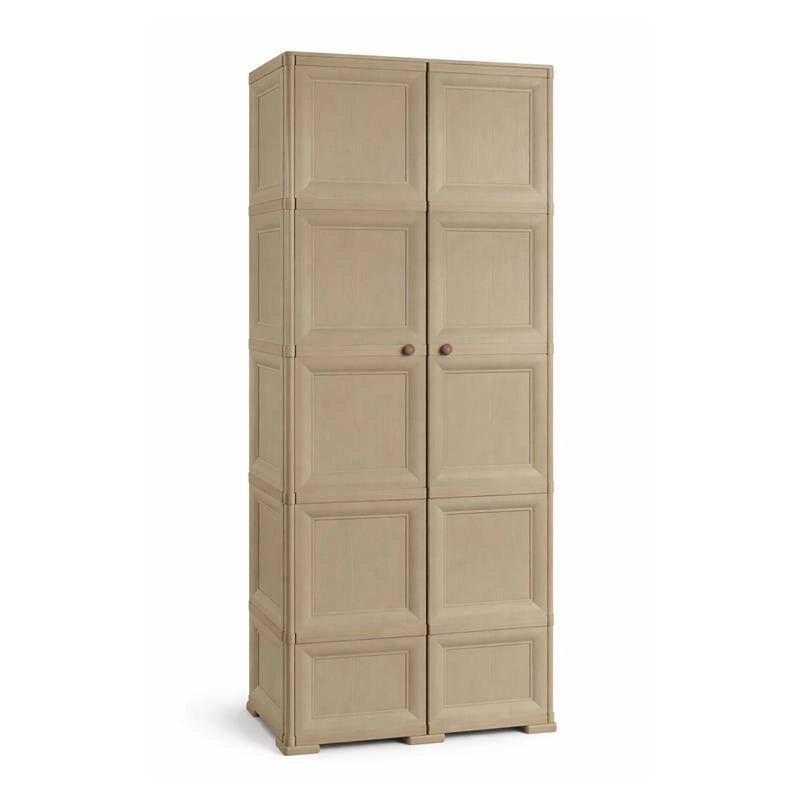 ARMADIO 5 MODULI TALPA 79X43X203 CM – MOBILE ALTO SALVASPAZIO PER ORGANIZZAZIONE CASA E ZONA GIORNO