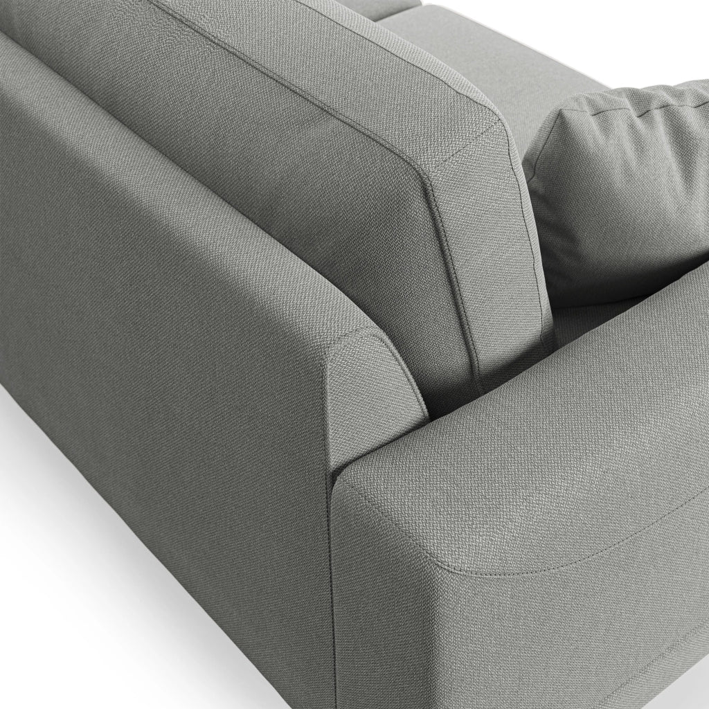 Dorian Divano moderno in tessuto morbido antimacchia T05 178 cm grigio