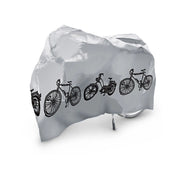 Trade Shop - Telo Protettivo Biciclette Bici Moto Scooter Impermeabile 185x97 Grigio Lavabile -