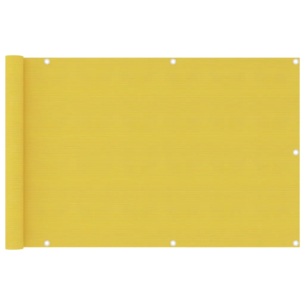 Paravento da Balcone Giallo 90x400 cm in HDPE