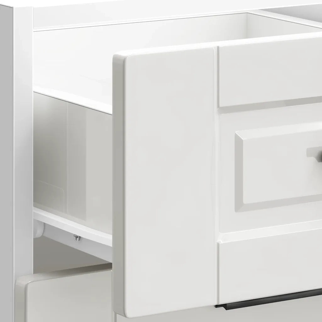 Mobiletto da cucina "Porto" Bianco lucido in legno ingegnerizzato 854222