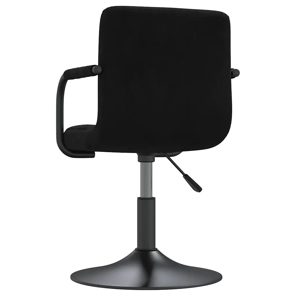 Sedie da Pranzo Girevoli 6 pz Nere in Velluto 3087927