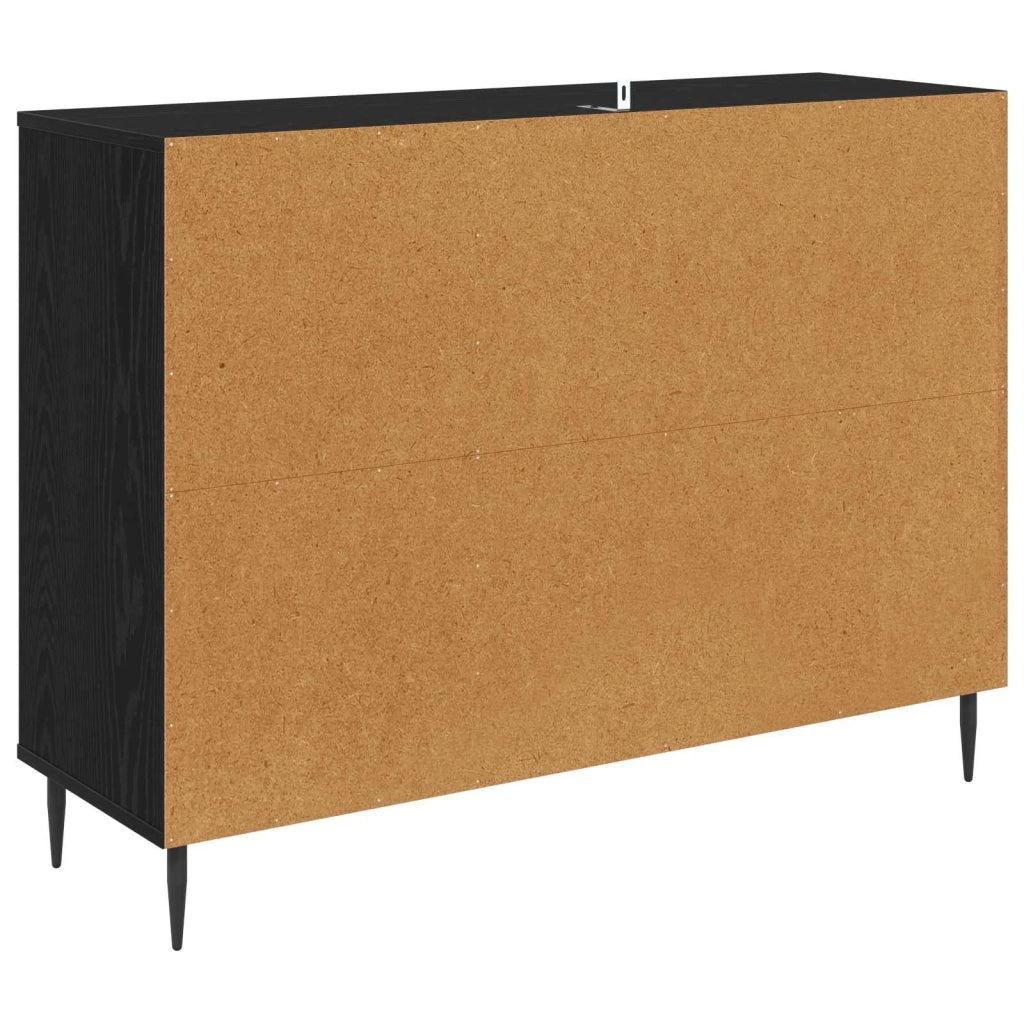 Credenza GENNEP Rovere Nero 102 x 33 x 76 cm 8006975